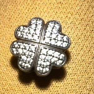 Authentic Pandora .925 Silver ALE Four-Leaf Clover charm